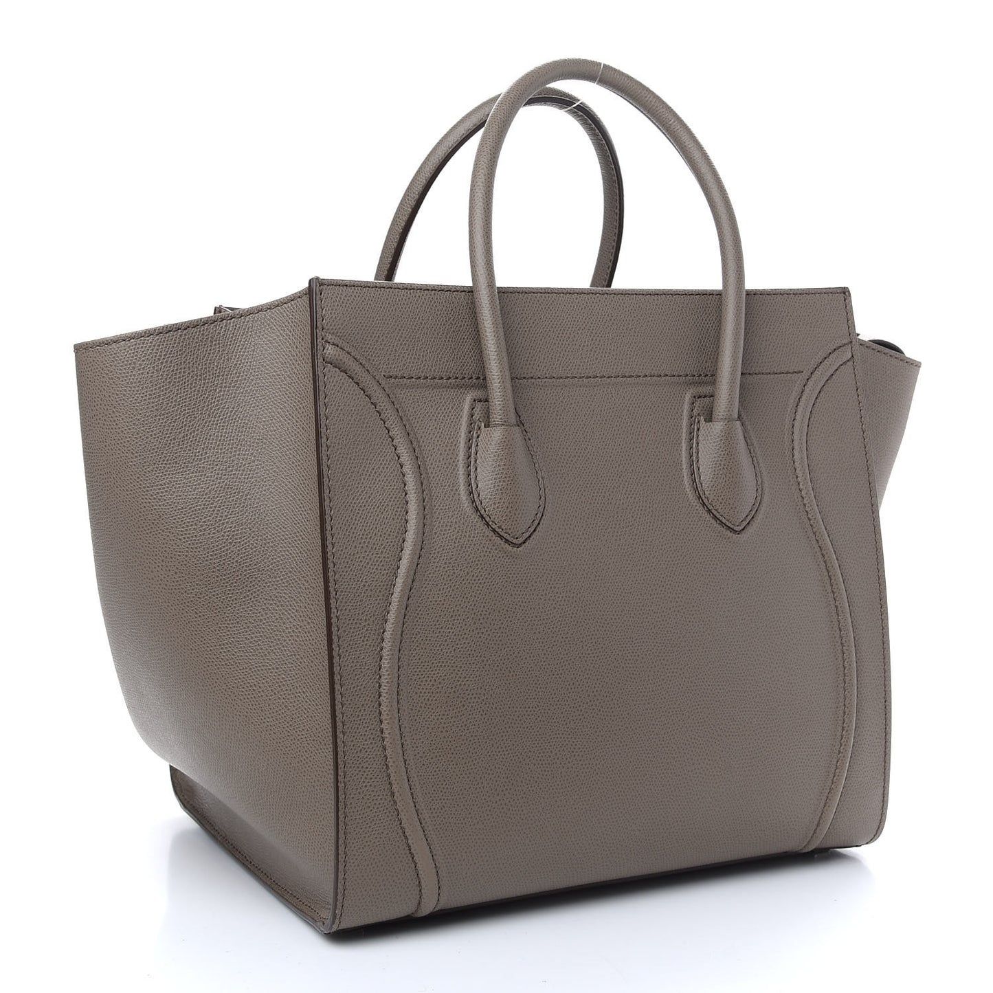 Baby Grained Calfskin Medium Phantom Luggage Taupe