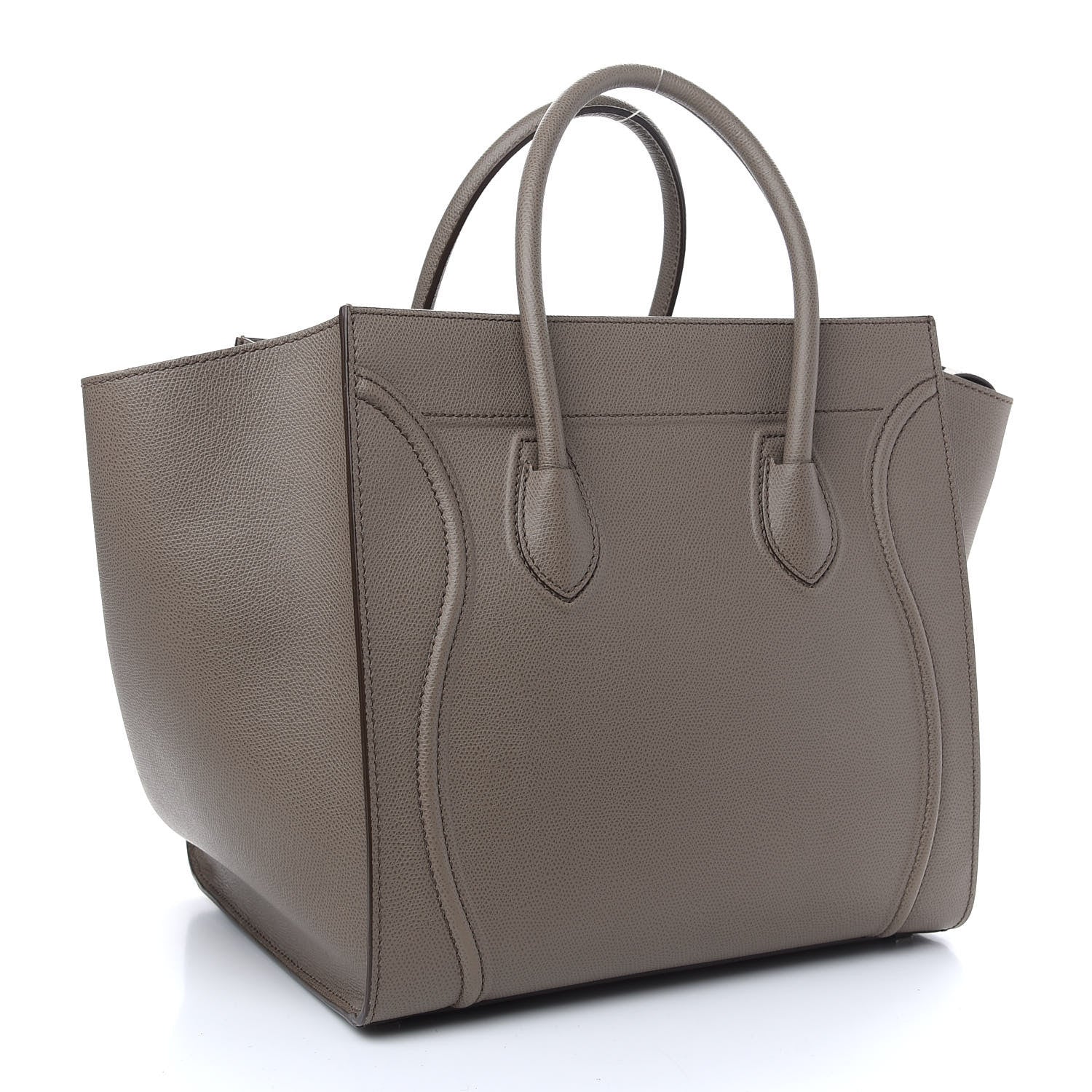 Celine Baby Grained Calfskin Medium Phantom Luggage Taupe 3 of 9