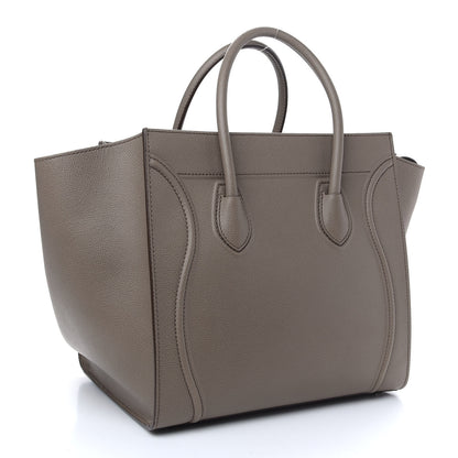Celine Baby Grained Calfskin Medium Phantom Luggage Taupe 3 of 9