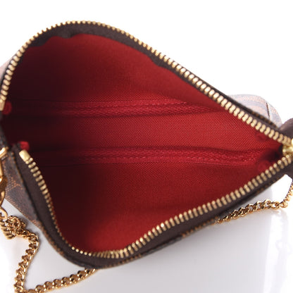 Louis Vuitton Damier Ebene Mini Pochette Accessories 5 of 7