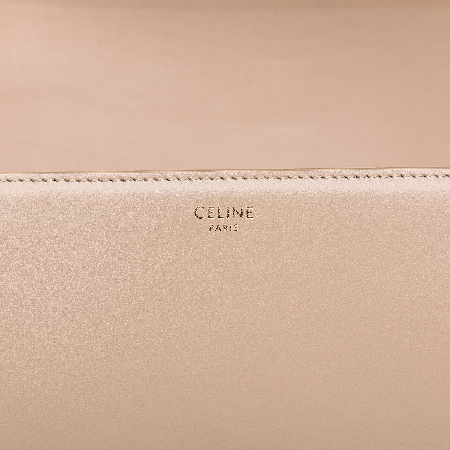 Celine Shiny Calfskin Medium Triomphe Nude 6 of 9
