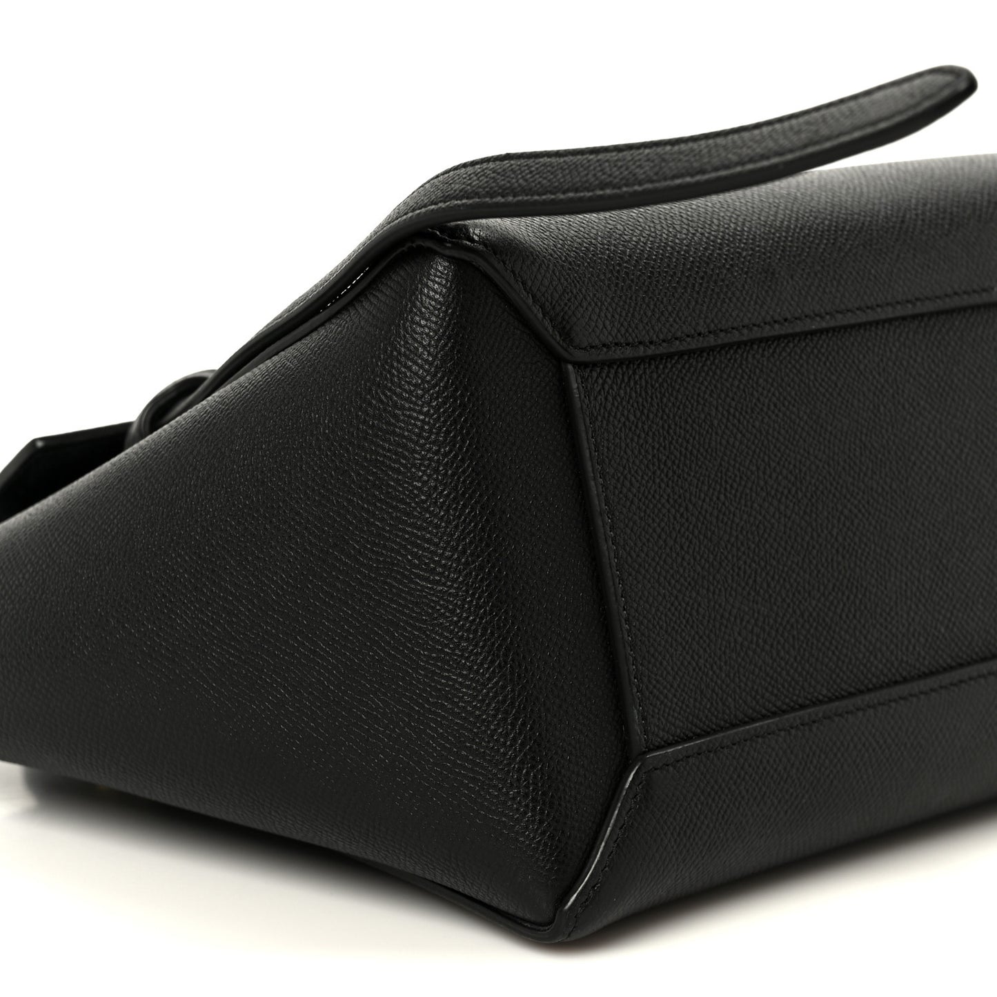 Grained Calfskin Micro Belt Bag Black