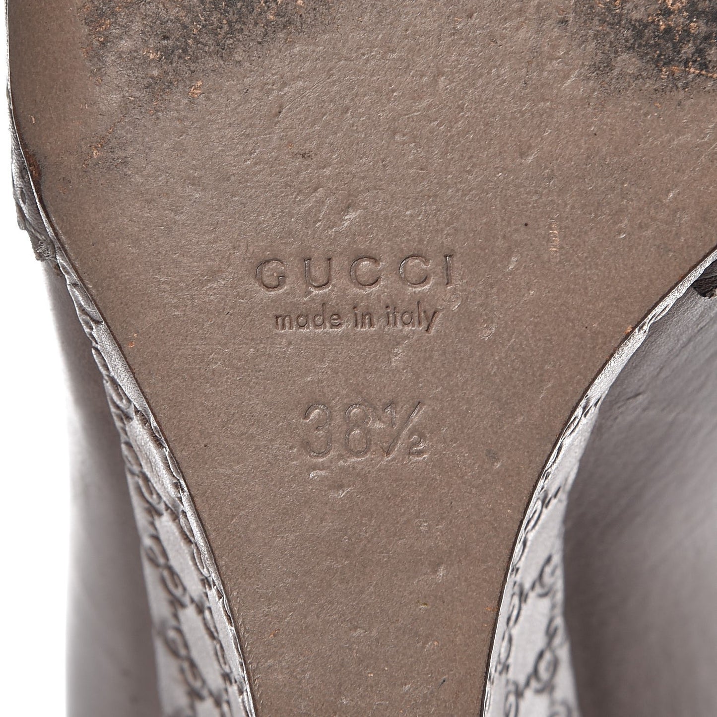 Saddle Soft Lux Tamponato MIcroguccissima Peep Toe Wedges 38.5 New Fango