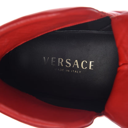 Versace Mens Calfskin Palazzo Idol High Top Sneakers 44 Red 8 of 16