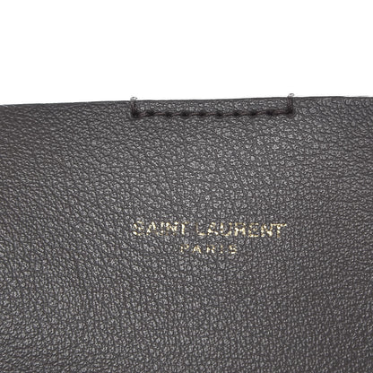 Saint Laurent Calfskin Large Shopping Tote Dark Grey 7 of 12