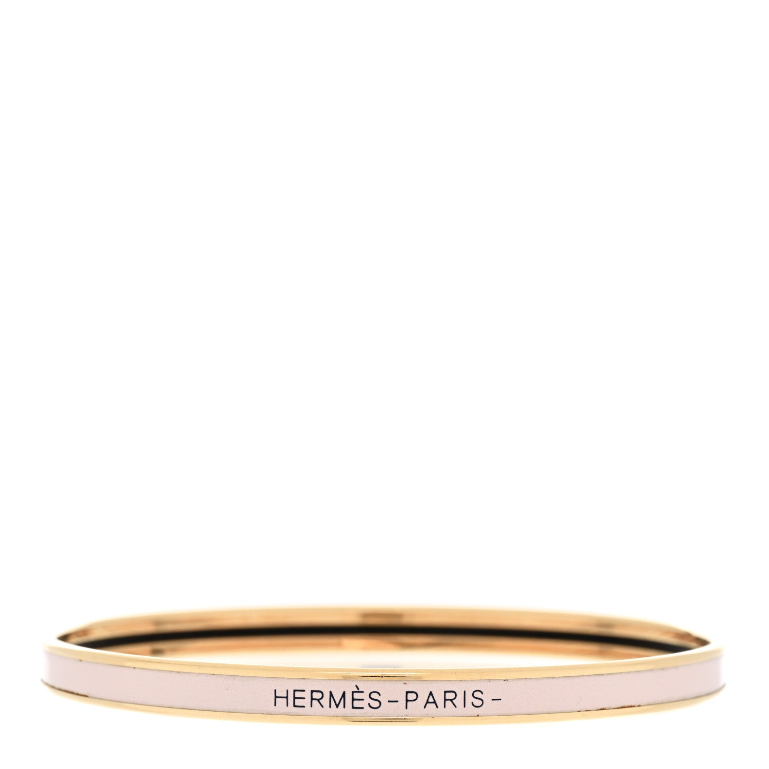 Hermes Enamel Uni Bangle Rose Candeur 1 of 5