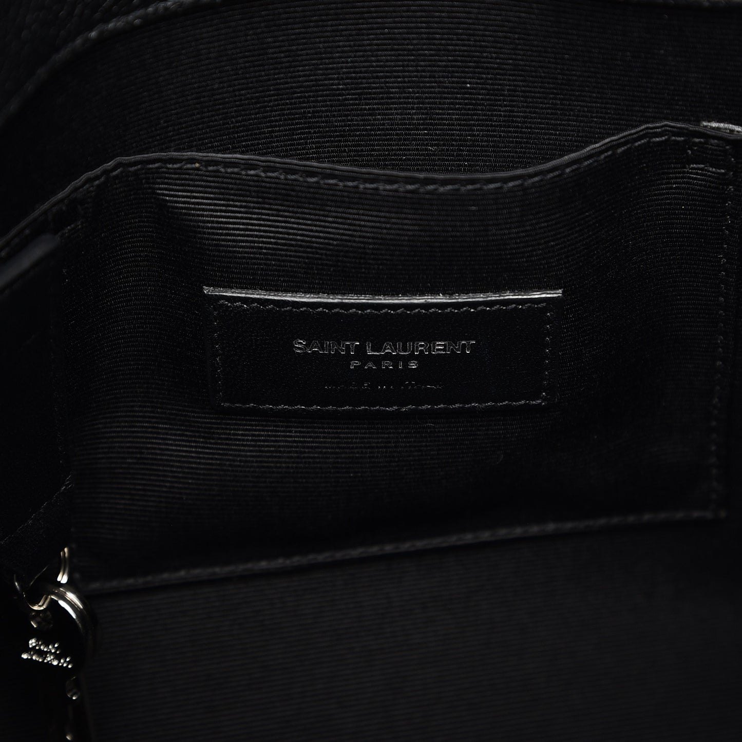Grained Calfskin Nano Sac De Jour Black
