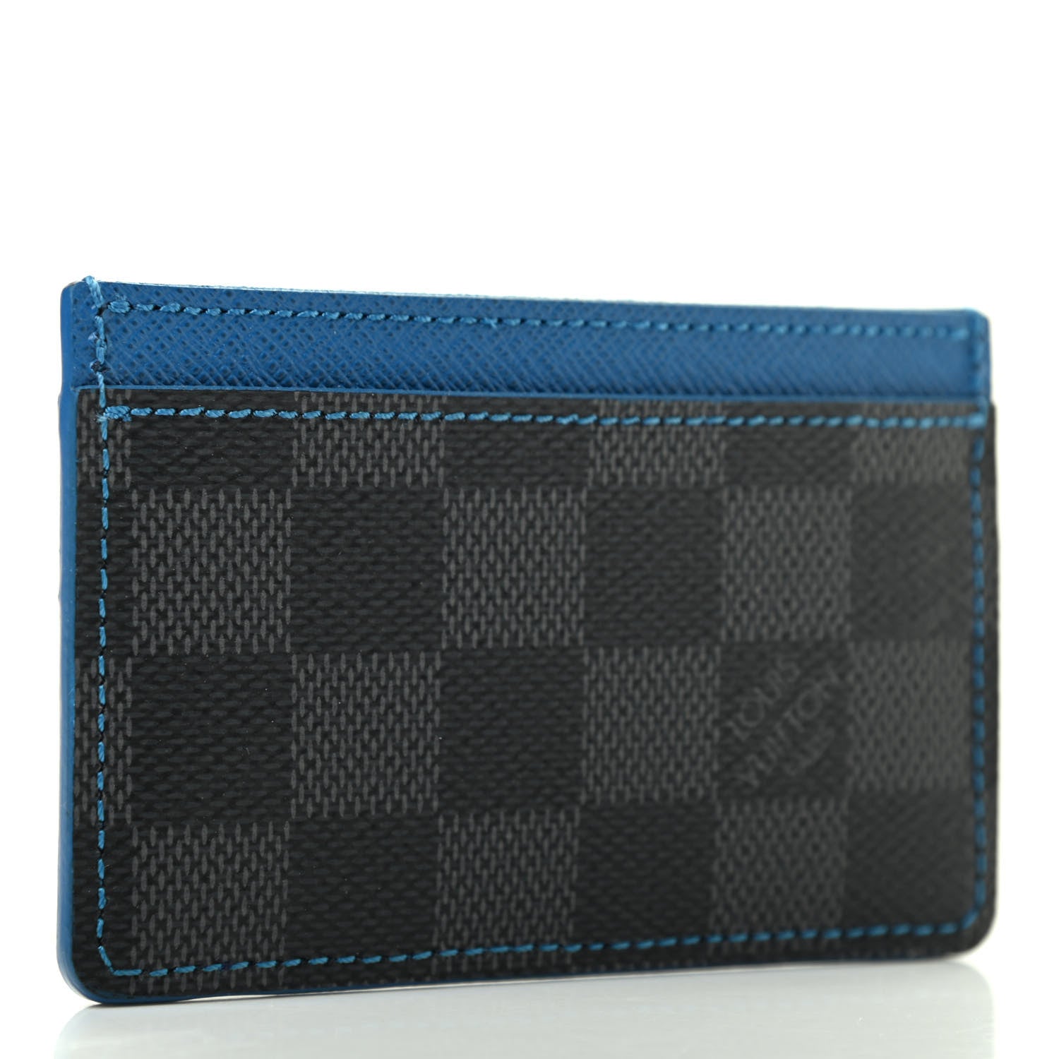 Louis Vuitton Damier Graphite Card Holder Blue 3 of 7