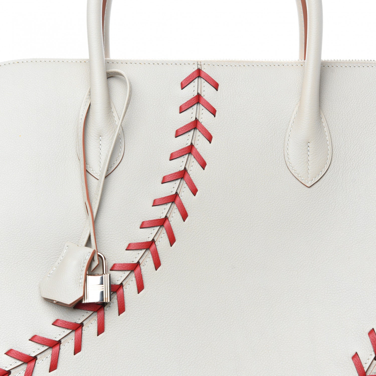Hermes Evercolor 1923 Bolide 45 Baseball Bag Gris Perle 8 of 11