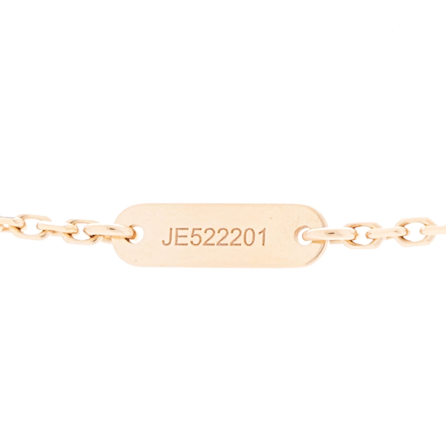 Van Cleef & Arpels 18K Rose Gold Diamond Pink Porcelain Vintage Alhambra Pendant Necklace 4 of 5