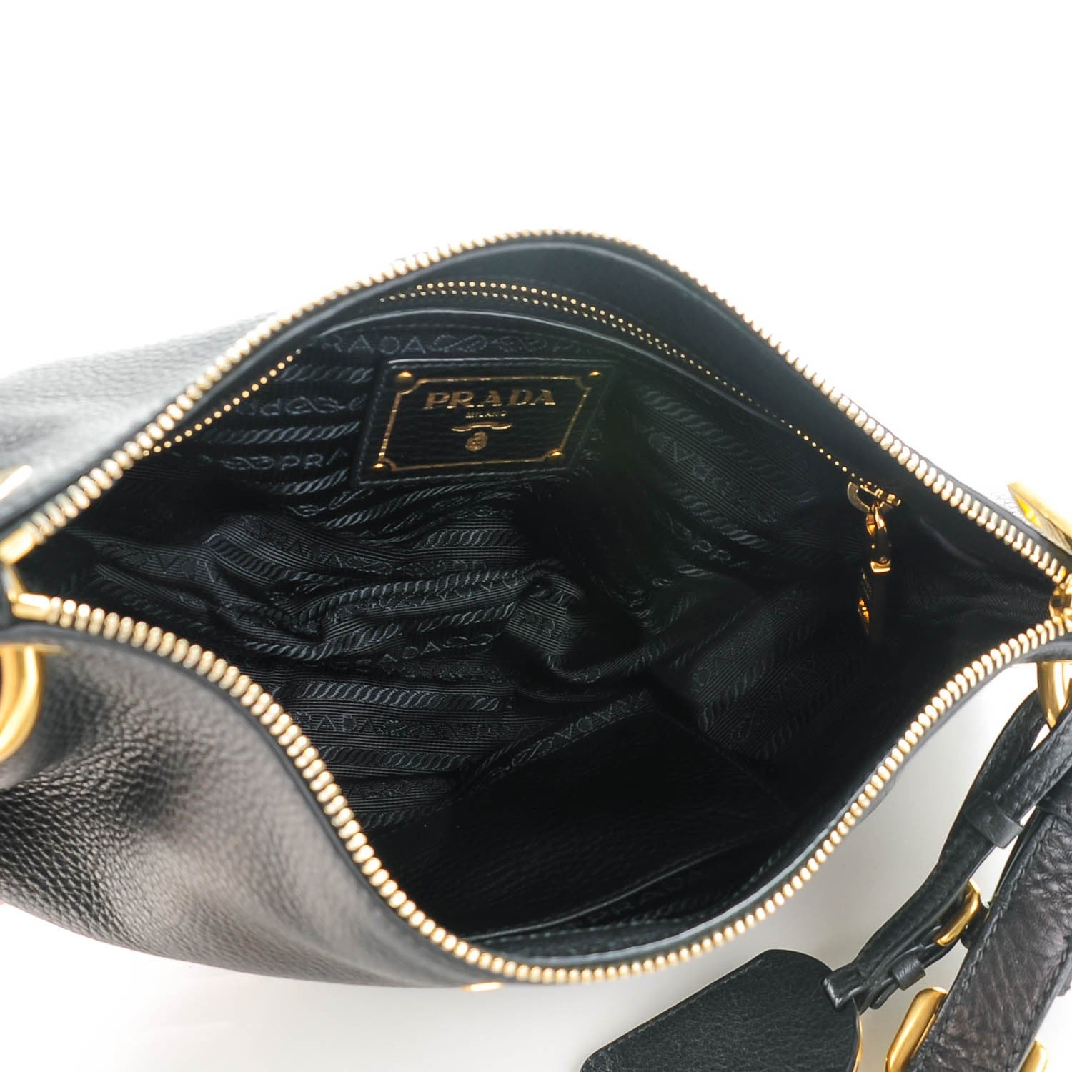 Prada Vitello Daino Shoulder Bag Nero Black 5 of 8