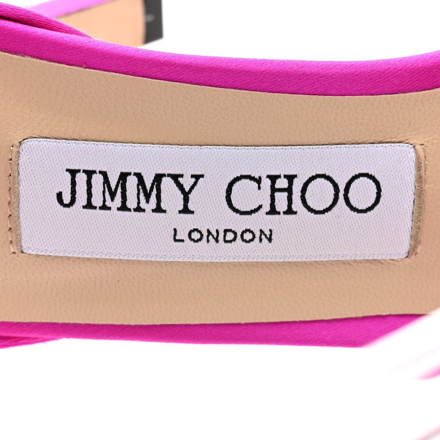 Jimmy Choo Satin Anita 85 Sandals 39 Fuchsia 7 of 11