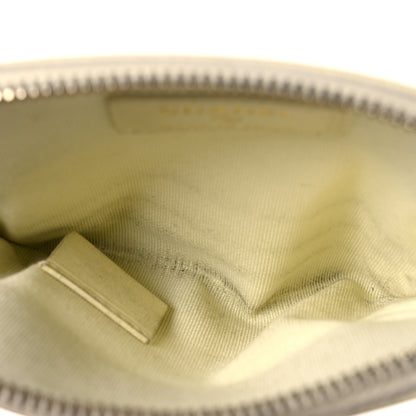 Chanel Caviar Quilted Zip Card Holder Wallet Light Yellow 5 of 14
