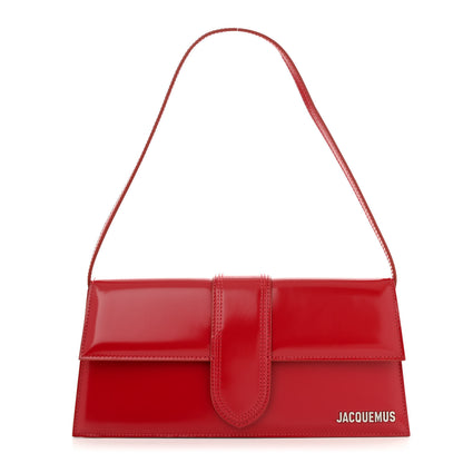 Jacquemus Glazed Calfskin Le Bambino Long Red 1 of 11