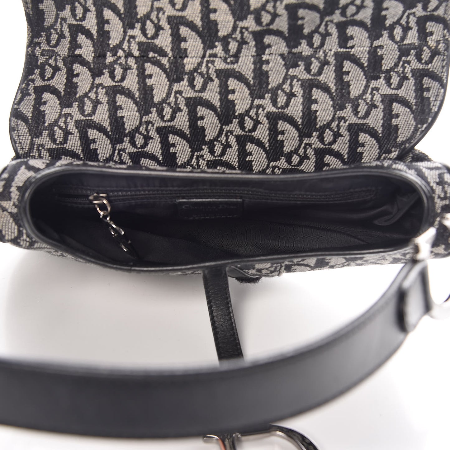 Monogram Saddle Bag Black