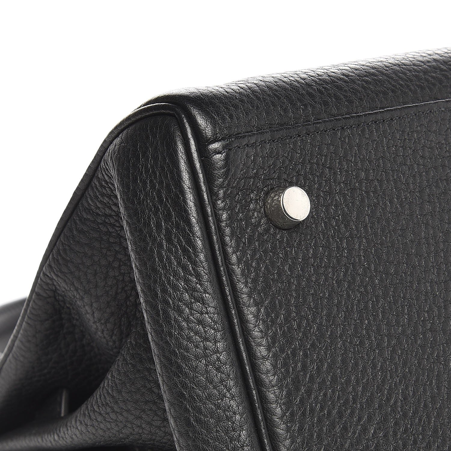 Hermes Taurillon Clemence Shoulder Kelly 40 Black 29 of 29
