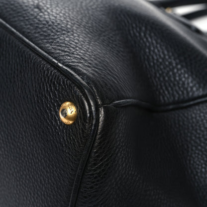 Prada Vitello Daino Large Double Zip Tote Black 11 of 16