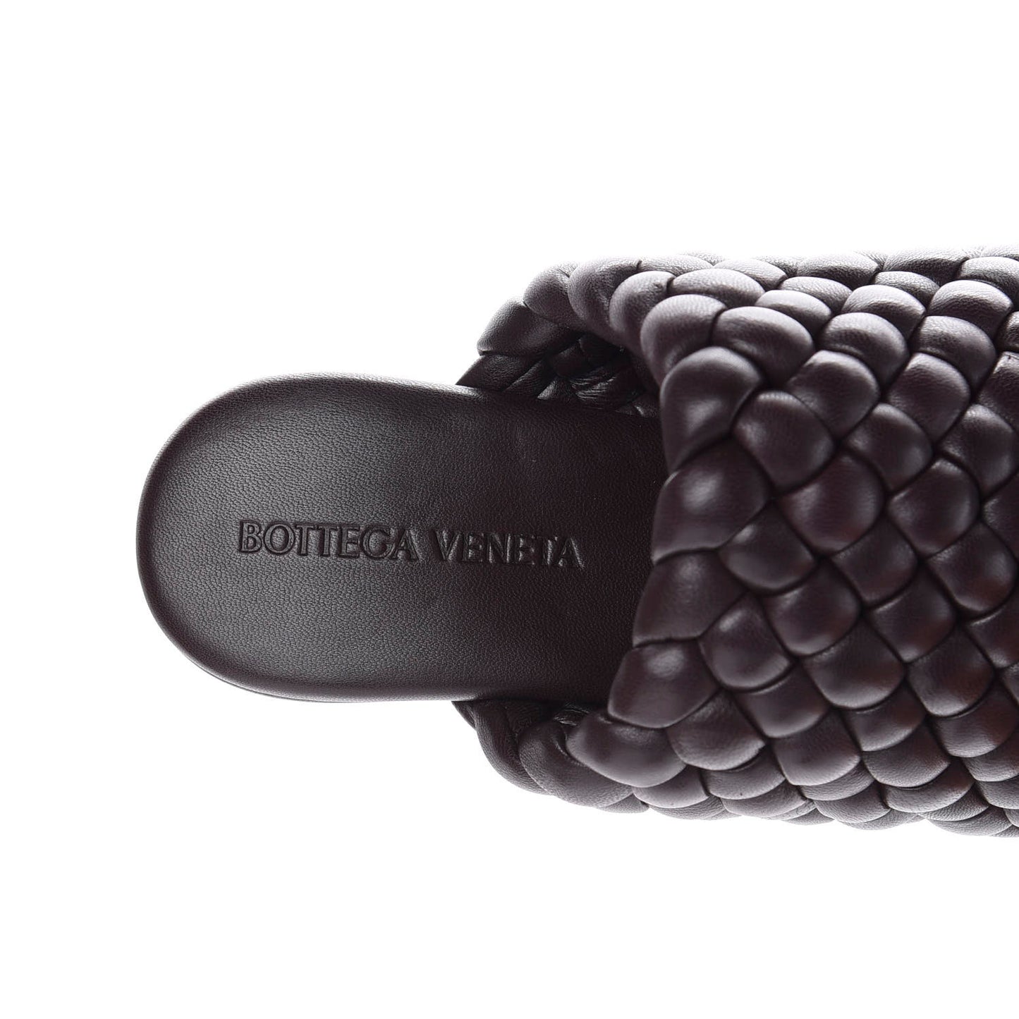 Nappa Padded Intreccio The Curve Sandals 40.5 Fondant