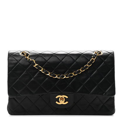 Chanel Lambskin Quilted Medium Double Flap Black 1 of 11