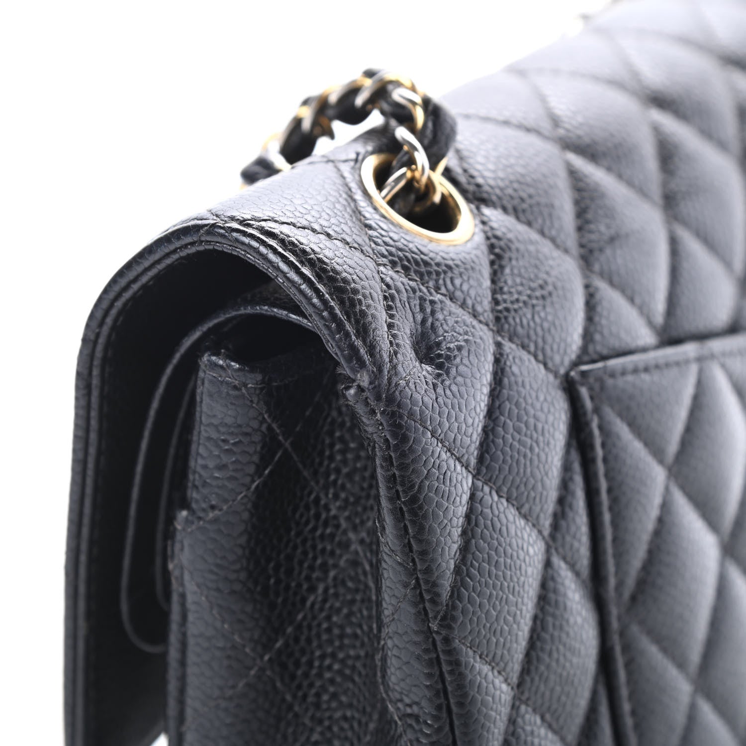 Chanel Caviar Quilted Medium Double Flap Black 19 of 20