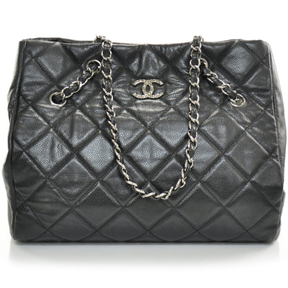 Chanel Caviar Quilted Large Cells Shopping Tote Black 1 of 11