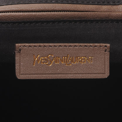 Saint Laurent Leather Lizard Effect Cabas ChYc Medium Brown 6 of 7