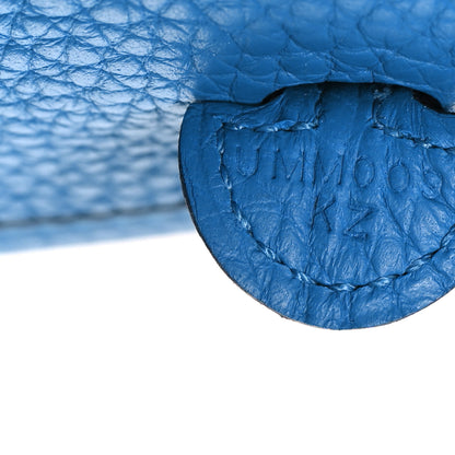 Hermes Taurillon Clemence Evelyne TPM Bleu Zanzibar 6 of 9
