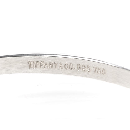Tiffany Sterling Silver 18K Yellow Gold Hook Eye Bangle Bracelet 4 of 4