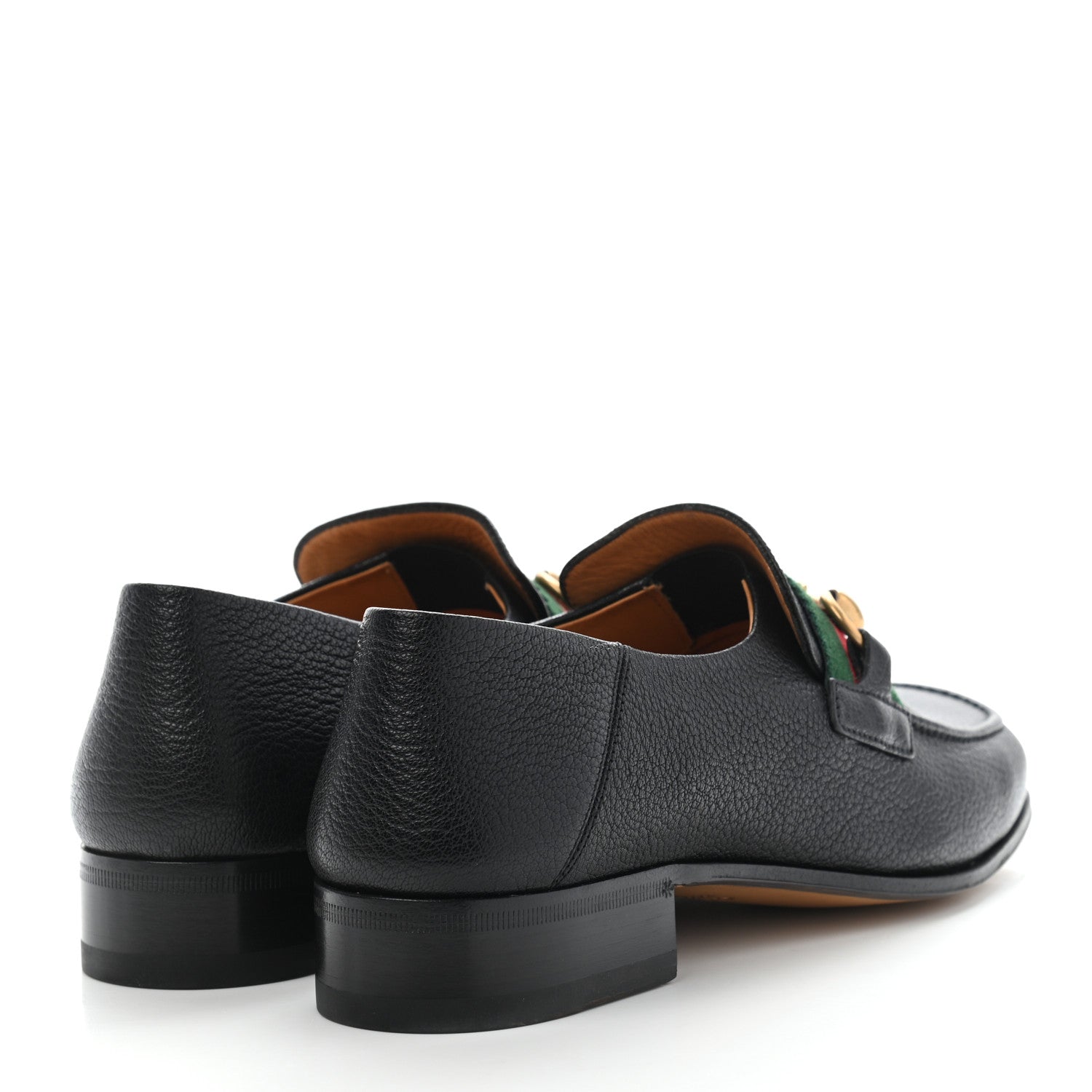 Gucci Havely Kid Web Mens Horsebit Loafers 6 Black 4 of 9