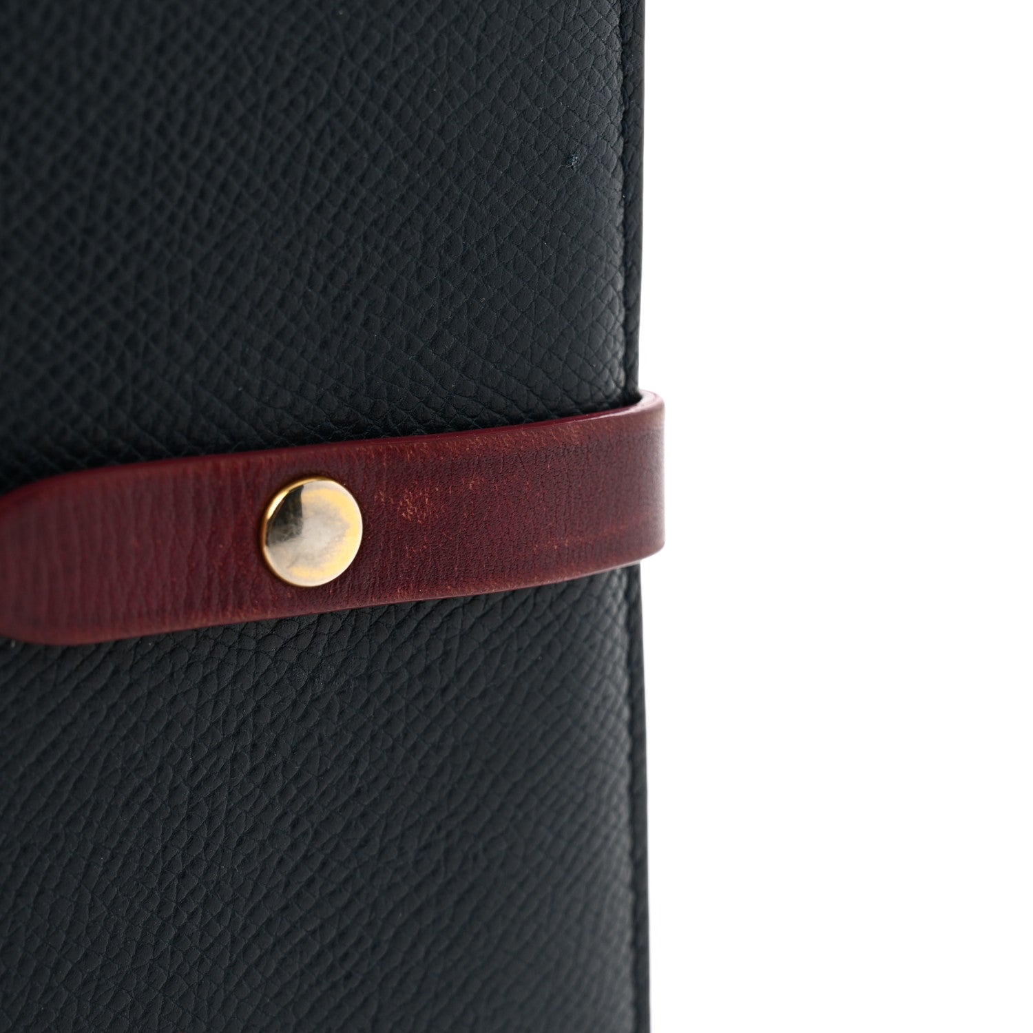 Celine Grained Shiny Calfskin Large Multifunction Strap Wallet Steel Blue 12 of 14