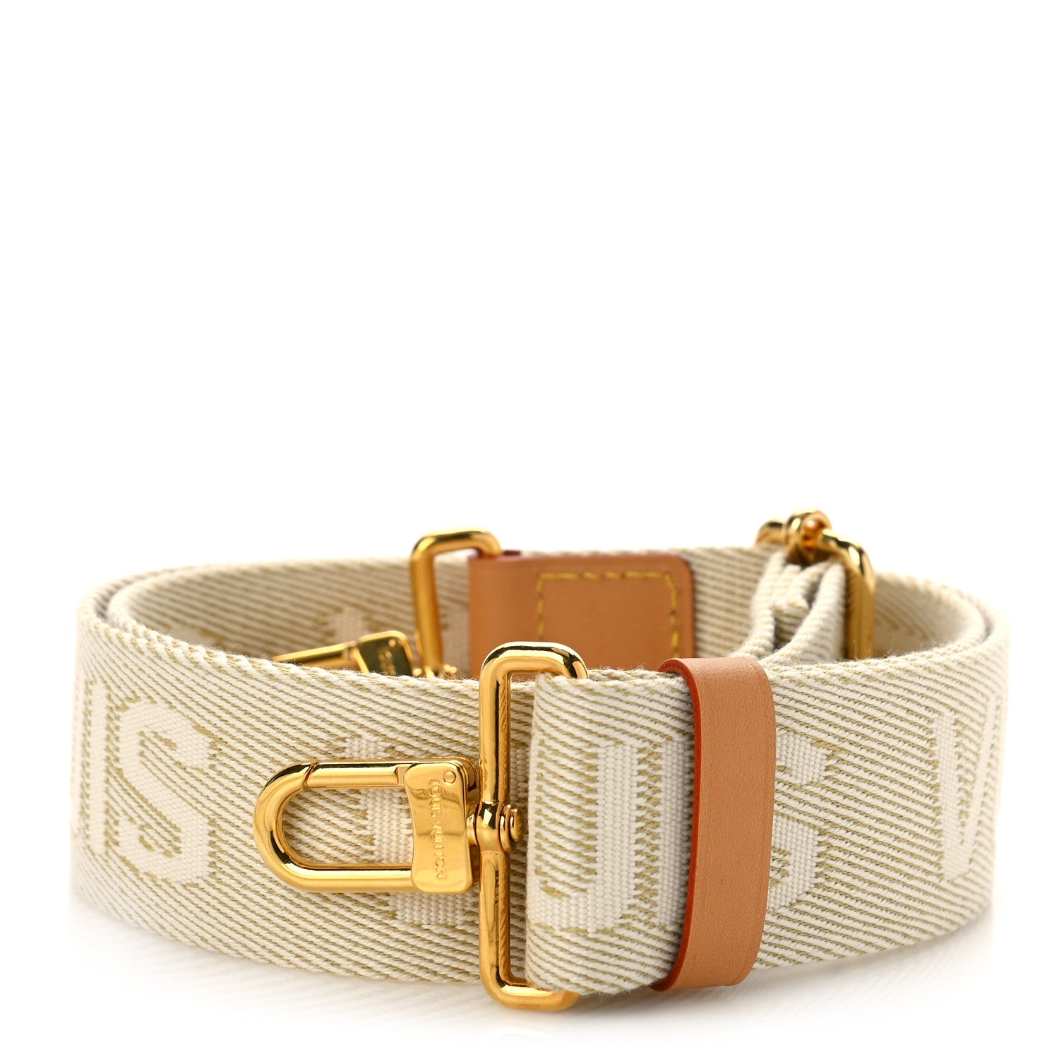 Louis Vuitton Monogram Utility Crossbody Bandouliere Shoulder Strap Beige 1 of 3