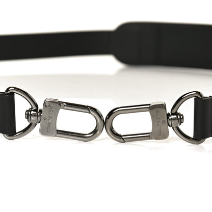 Louis Vuitton Calfskin Adjustable Shoulder Strap Black 3 of 4