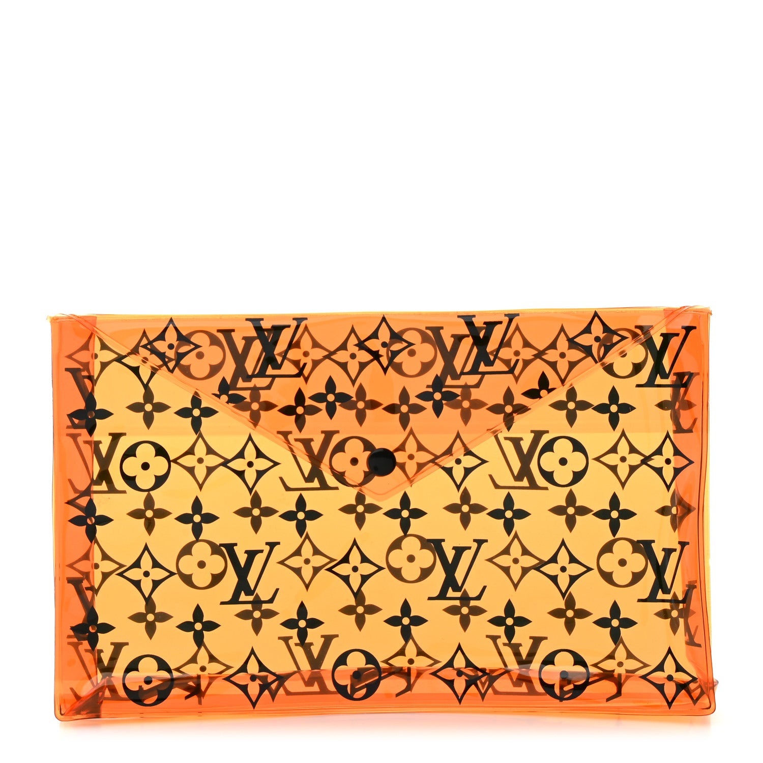 Louis Vuitton PVC Monogram Printed Envelope Pouch Orange 1 of 6