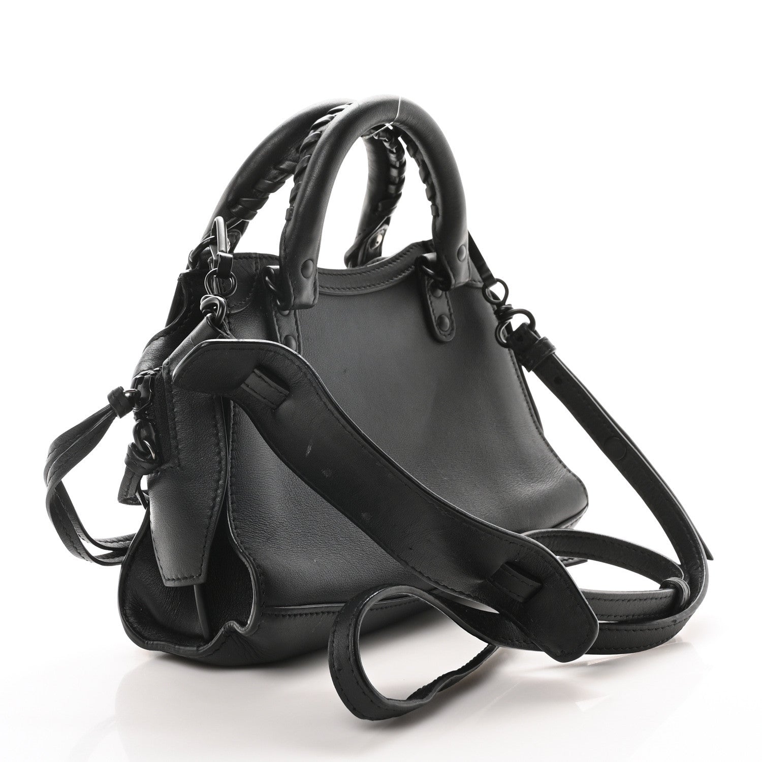 Balenciaga Smooth Calfskin Neo Classic Black Hardware Mini City Black 3 of 11