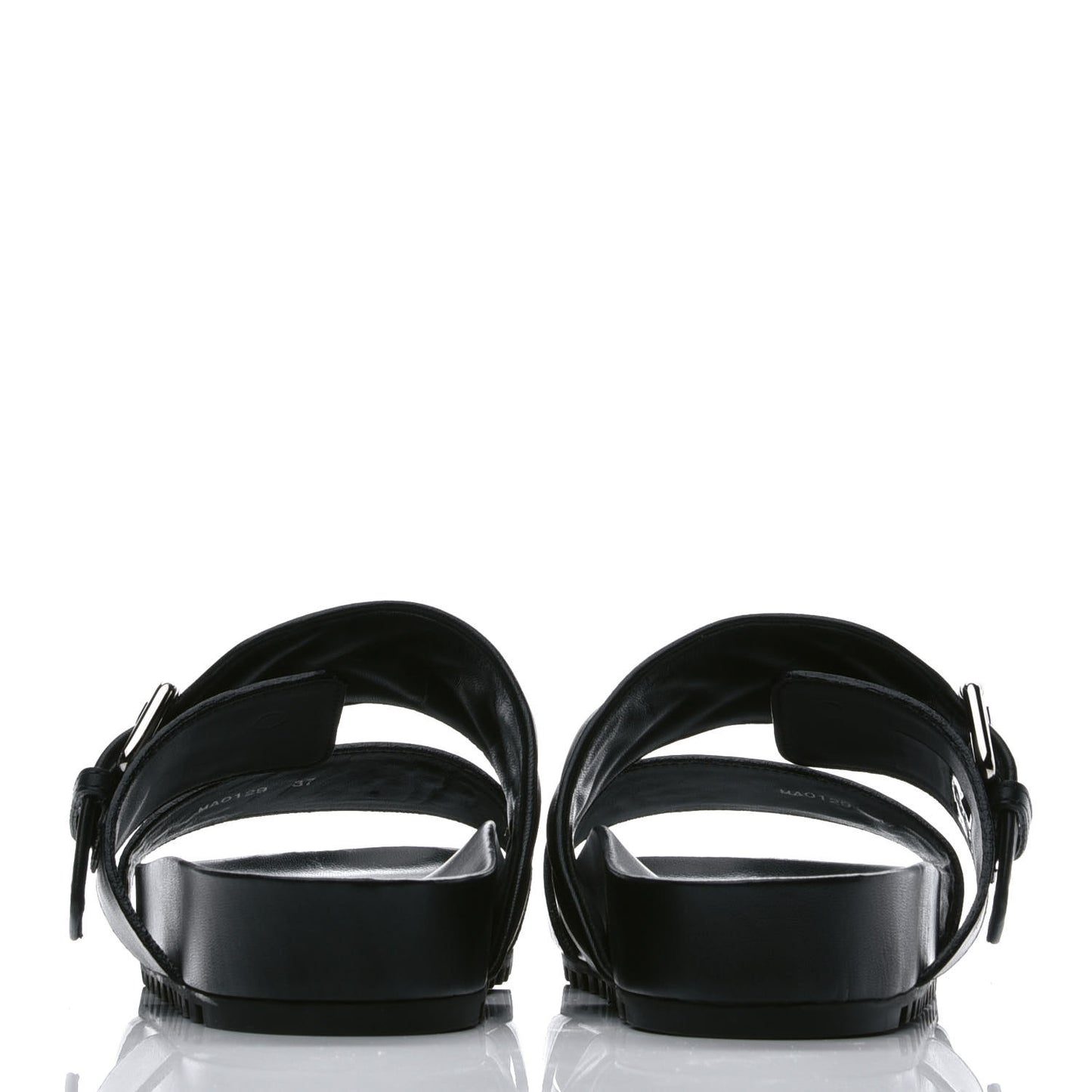 Calfskin New Wave Bom Dia Mule Sandals 37 Black