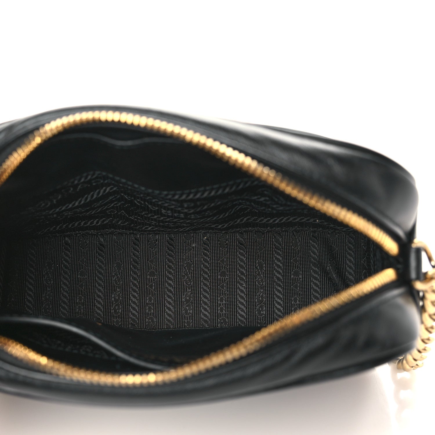 Prada Soft Calfskin Diagramme Camera Bag Black 5 of 9