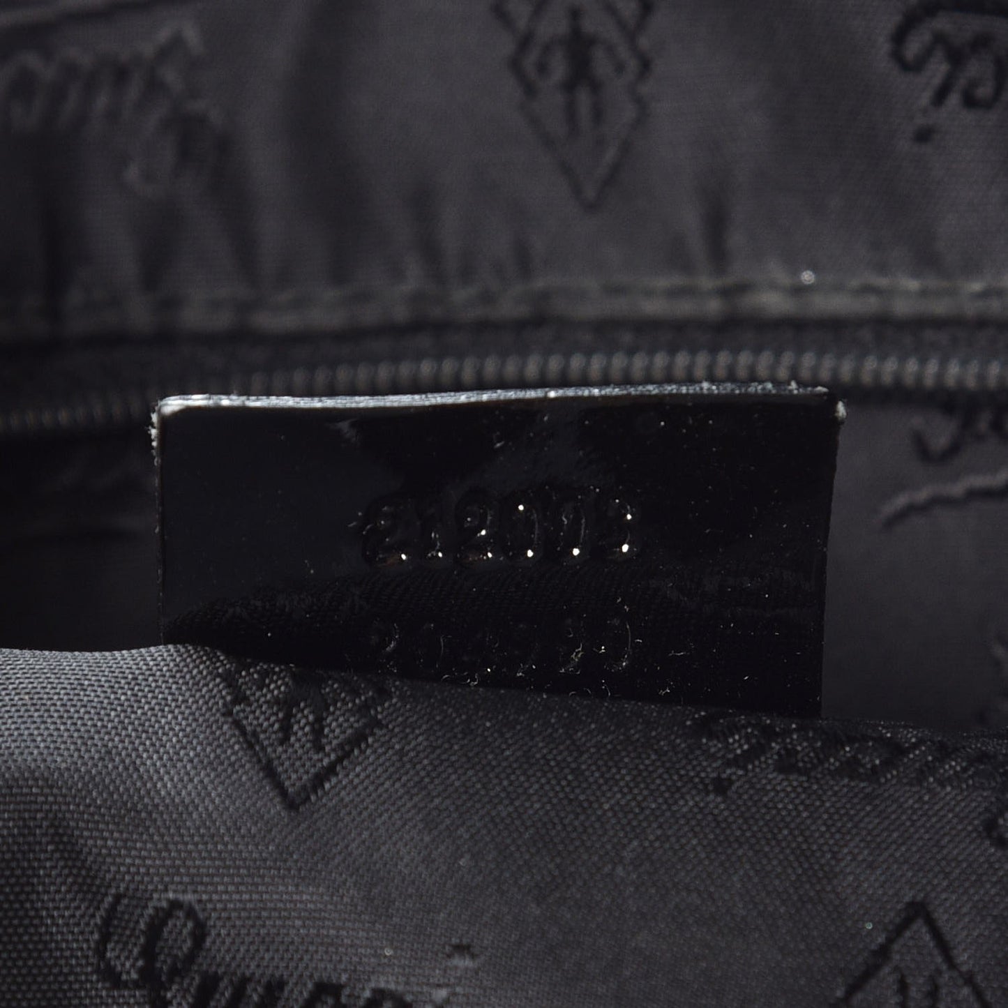 Monogram Patent Trim Tote Black