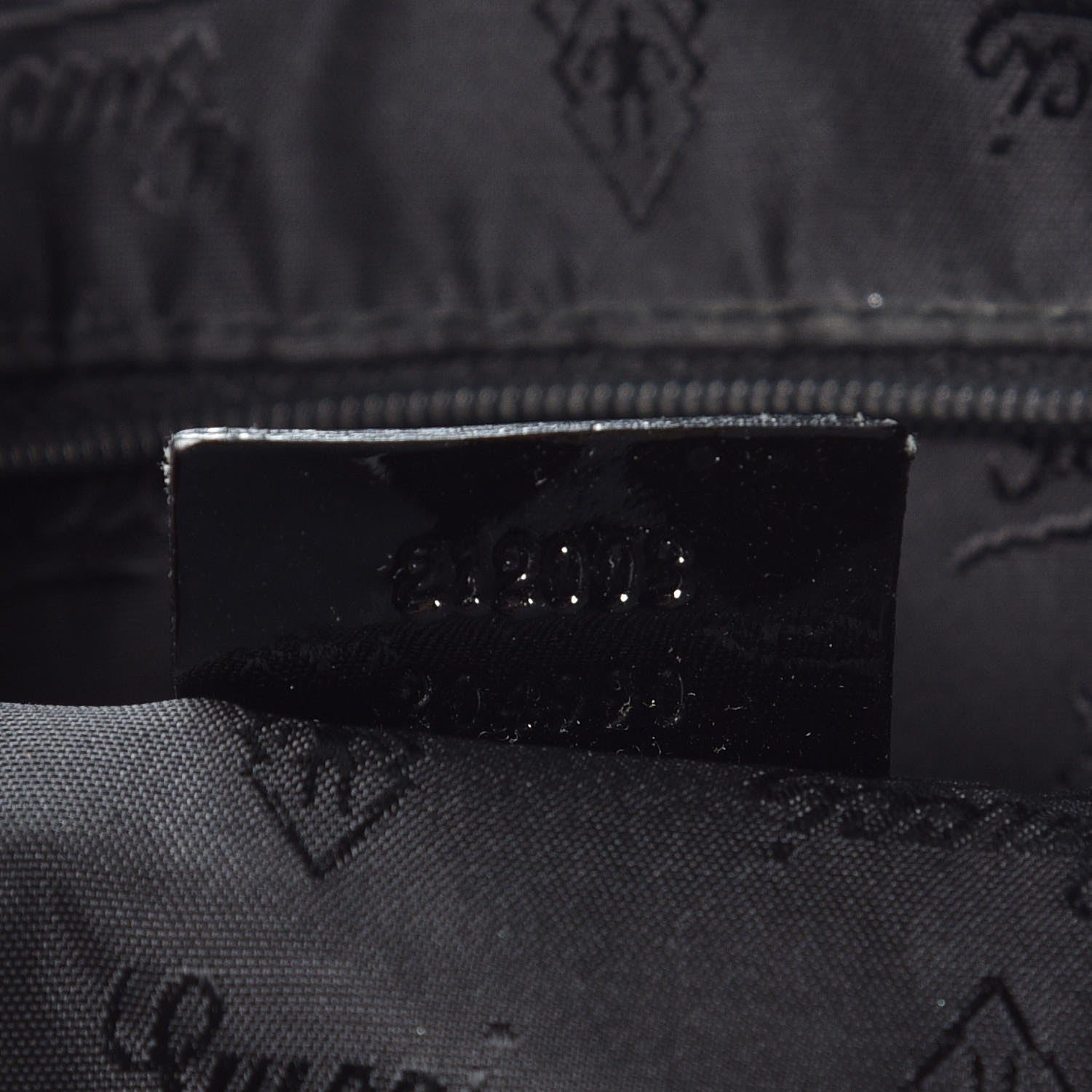 Gucci Monogram Patent Trim Tote Black 7 of 14