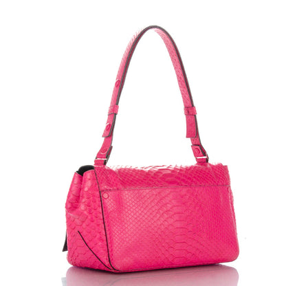 Proenza Schouler Python PS Courier Bag Hot Pink 3 of 7