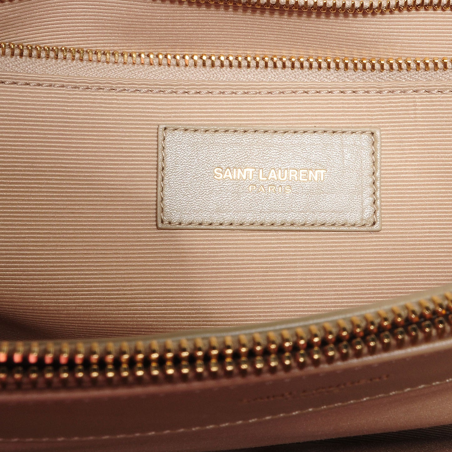 Matelasse Chevron Monogramme Shopper Beige