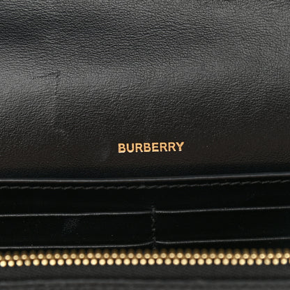 Burberry Grainy Calfskin Vintage Check Hampshire Crossbody Black 6 of 10
