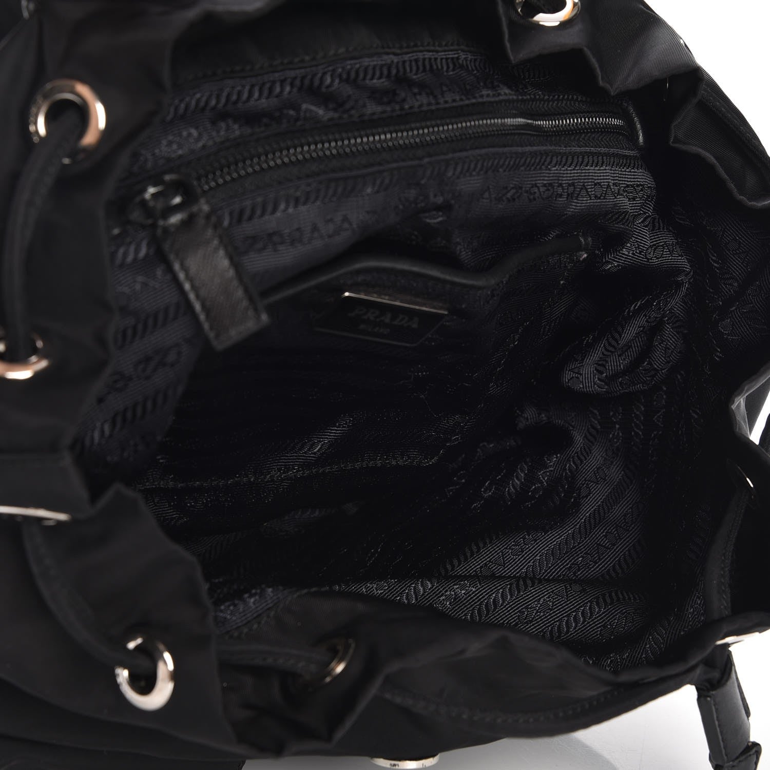 Prada Nylon Vela Small Backpack Black 6 of 9