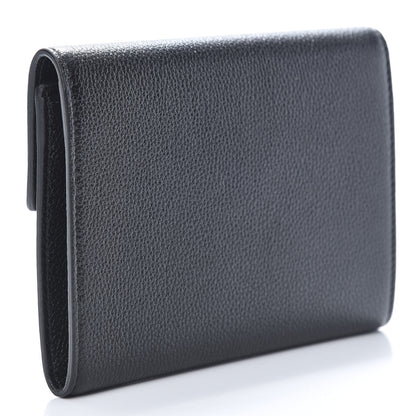 Gucci Grainy Calfskin Zumi Flap Card Case Black 3 of 7