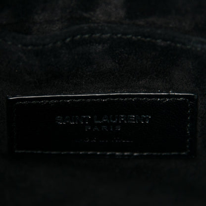 Saint Laurent Calfskin Crocodile Embossed Nano Sac De Jour Black 7 of 7