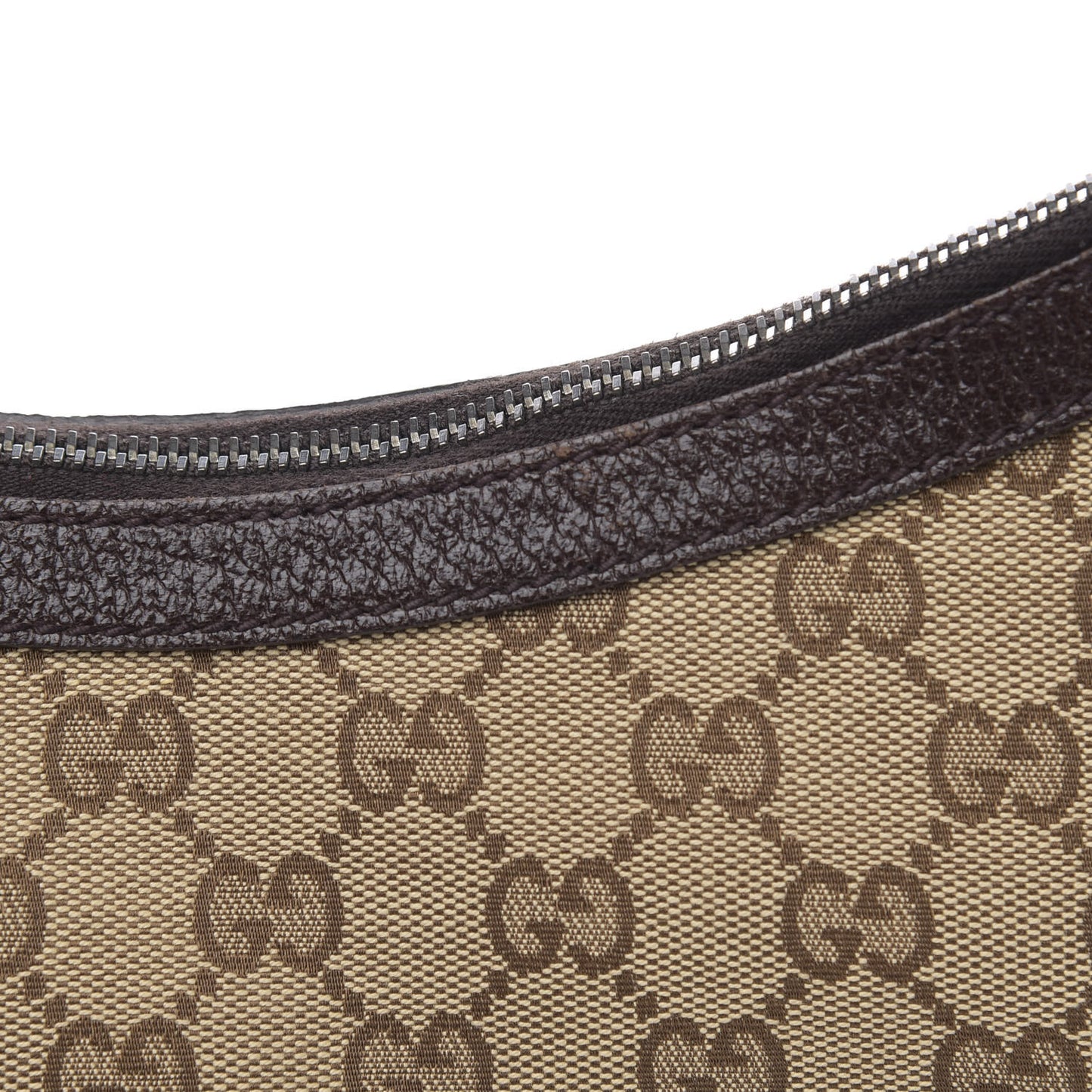 Monogram Medium Half Moon Hobo Dark Brown