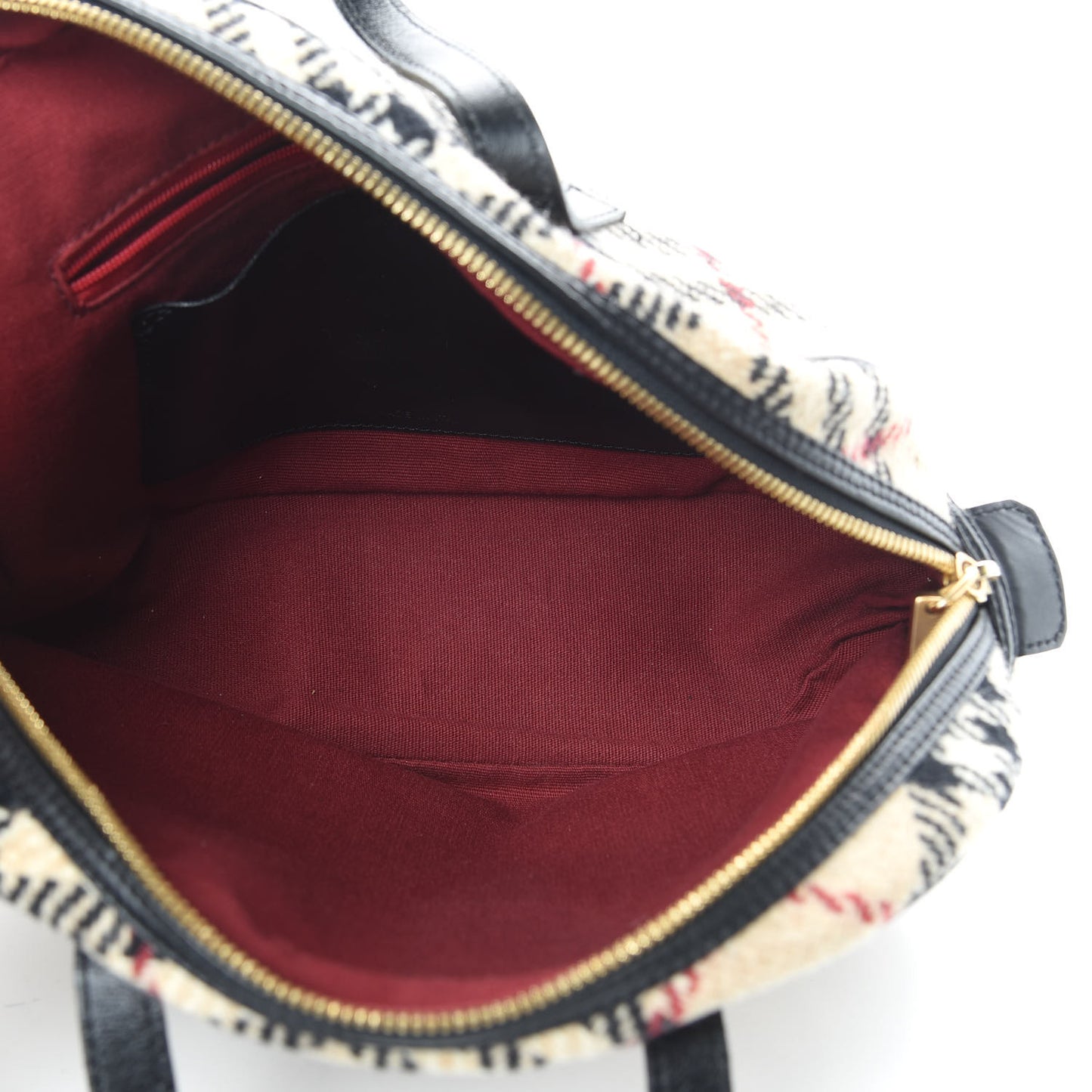 Wool Check Bowler Beige