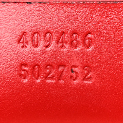 Gucci Guccissima Medium Padlock Shoulder Bag Hibiscus Red 7 of 12