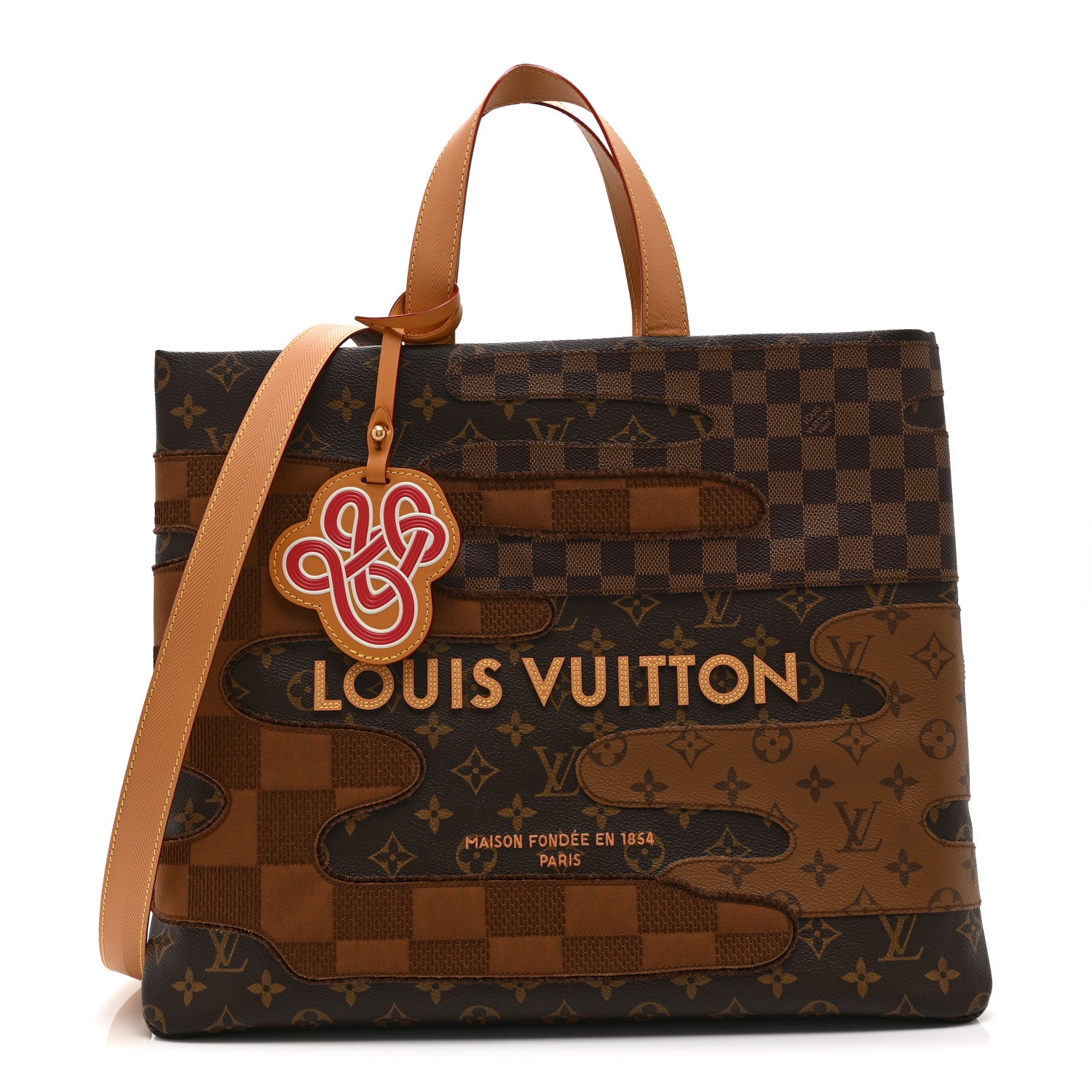 Louis Vuitton Monogram Landscape Shopper Tote MM Brown 1858458 Louis Vuitton Monogram Landscape Shopper Tote MM Brown 1858458