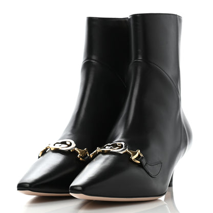 Gucci Nappa Zumi Mid Ankle Boots 37.5 Black 3 of 12