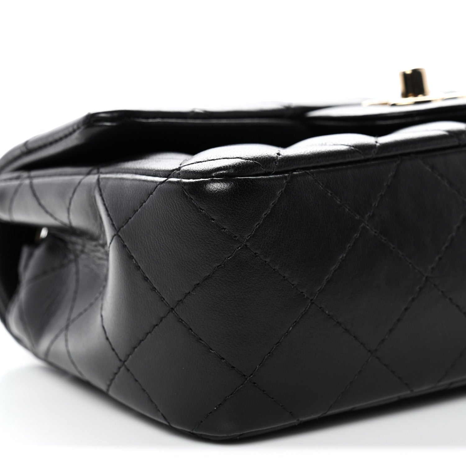 Chanel Lambskin Quilted Mini Rectangular Flap Black 10 of 12
